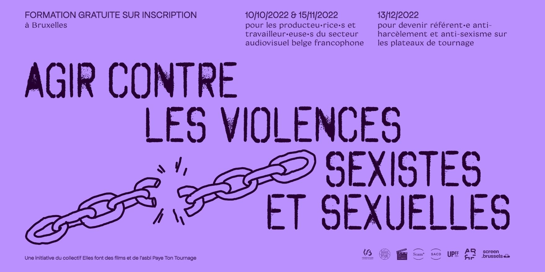 Prévenir et agir contre les violences sexistes et sexuelles dans l'audiovisuel belge francophone - 