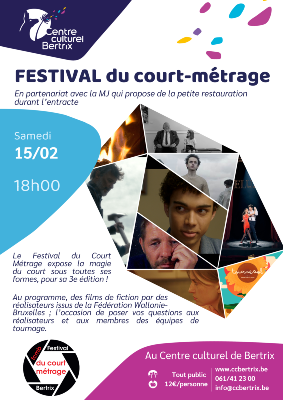 La sélection du Festival du Court-Métrage de Bertrix - 