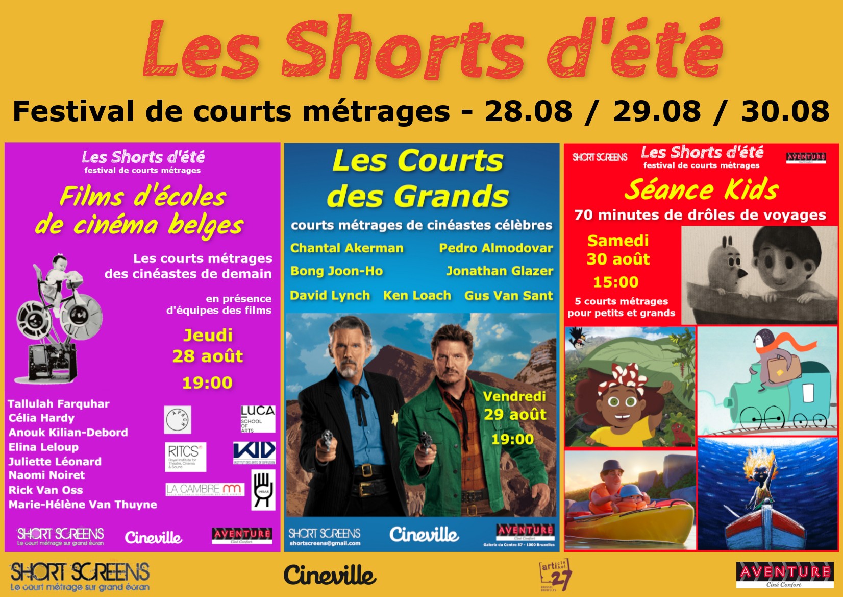 Festival Les Shorts d'été à Bruxelles: 7ème édition - 