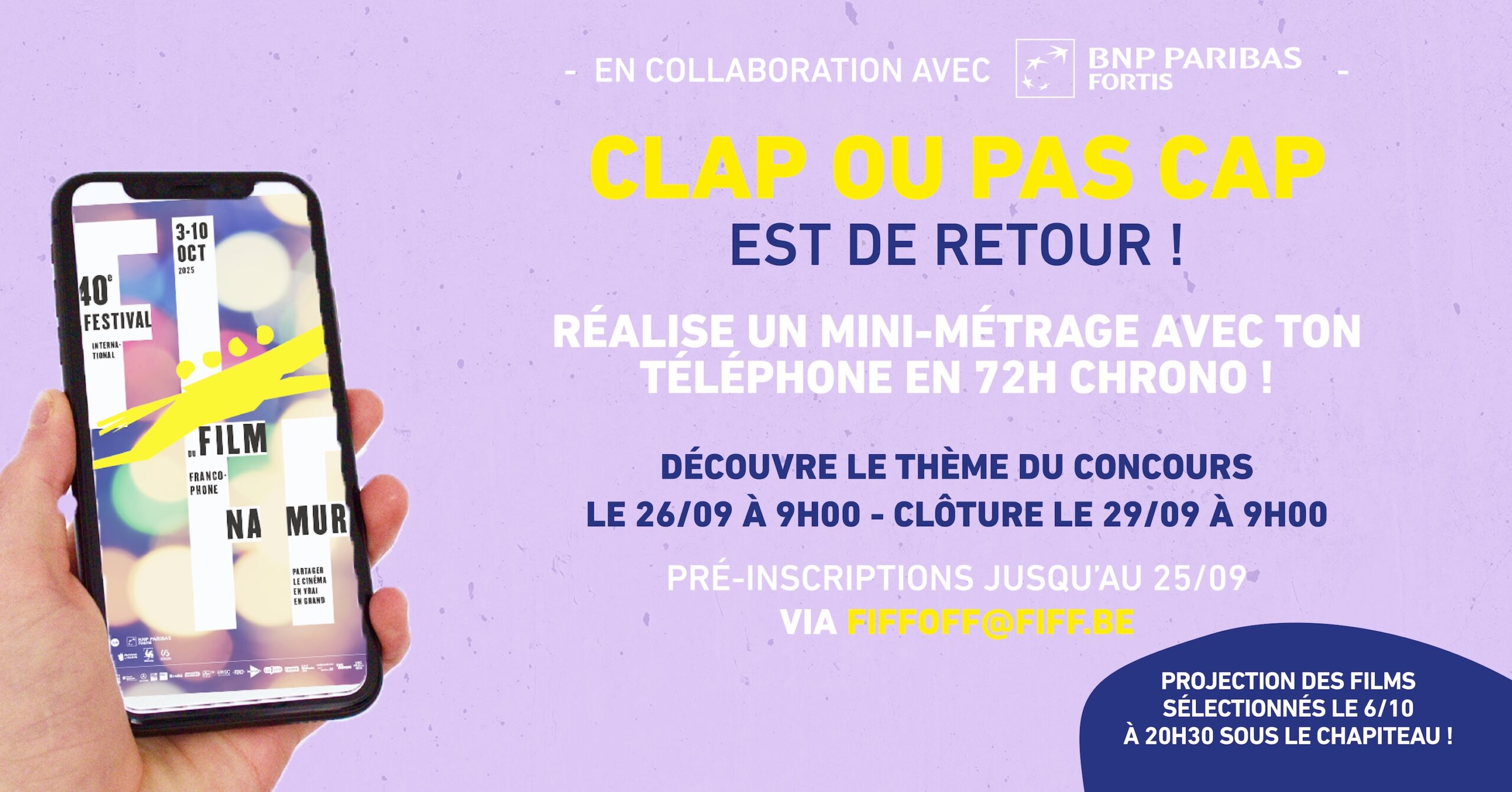 CLAP OU PAS CAP - FIFF 2025 - 