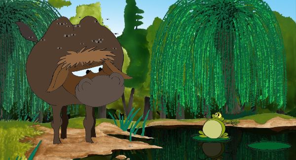 Couverture du film La Fontaine fait son documentaire, la grenouille qui veut se faire aussi grosse que le boeuf