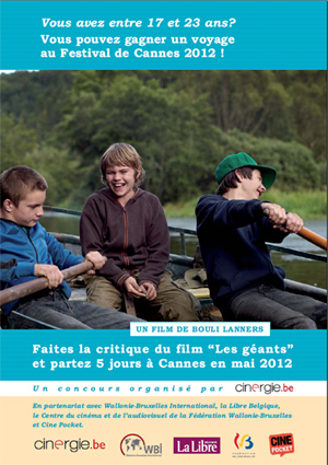 flyer du concours des jeunes critiques Les g&eacute;ants de Bouli Lanners